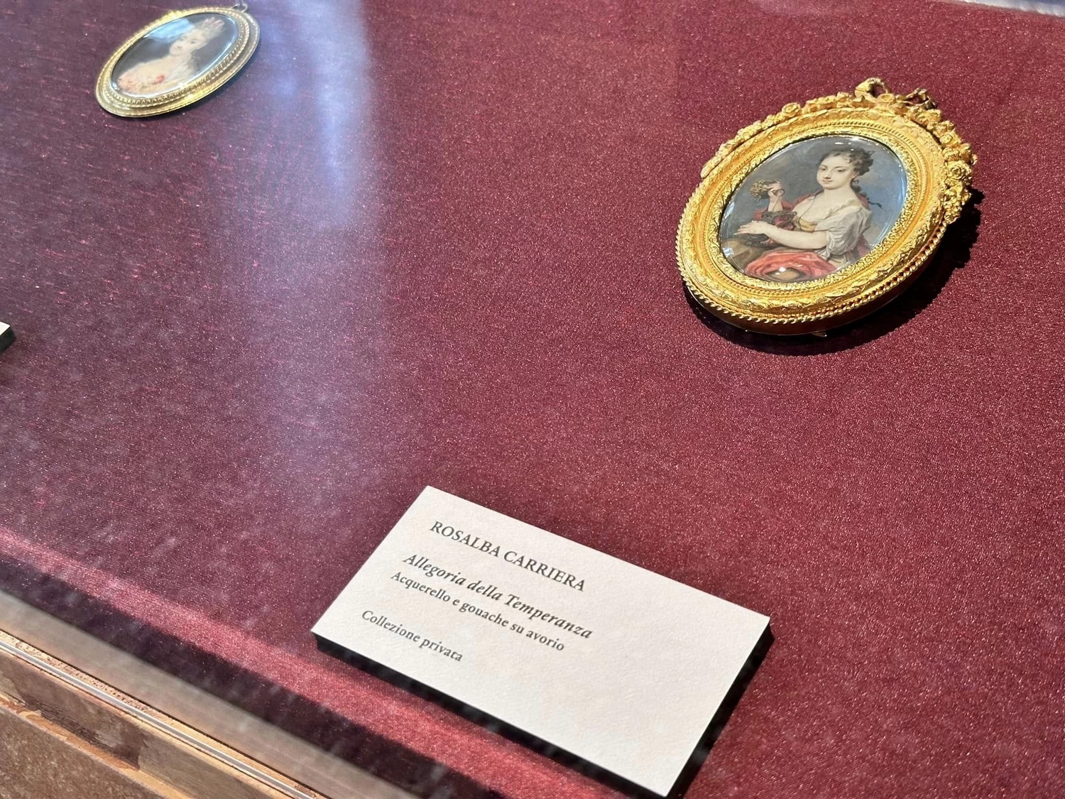 Allegoria della temperanza - Ca' Rezzonico, Venezia, miniatura